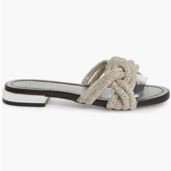 $160 Schutz Lindy Braided Slide Sandal - Picture 4 of 8